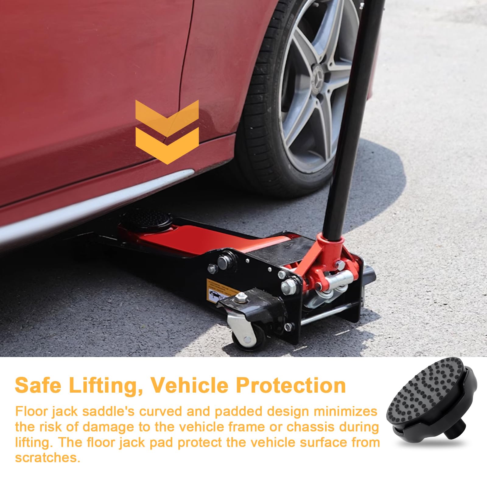Amazon.com: Floor Jack Saddle, Floor Jack Saddle with Rubber Pad